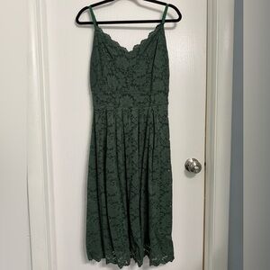 V Neck Lace Evening Dress (XL)
